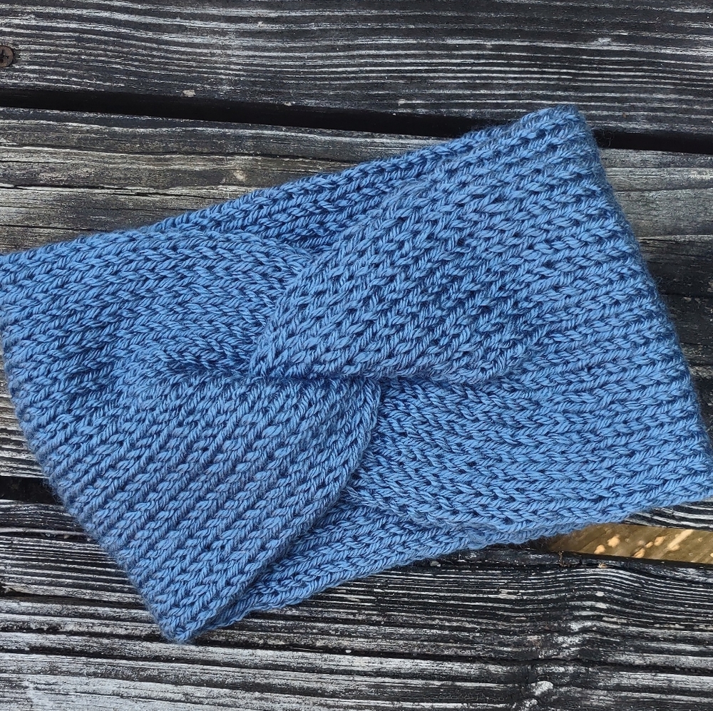 New Knotted knit headband/ ear warmers